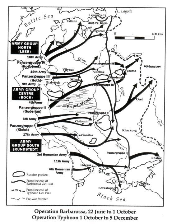 Карта плана барбаросса 1941